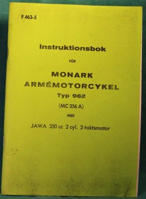 instruk-bok. MONARK 962