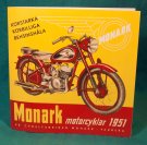 broschyr MONARK motorcyk. 1951