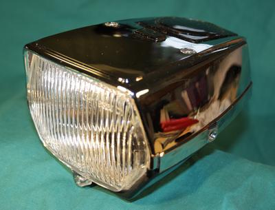 strålkasta. krom/svart, plast