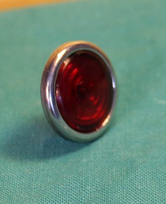 glas för kontrollampa, RÖD