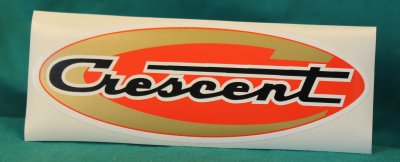 "CRESCENT"-oval, 120 x 43mm