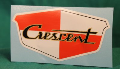 "CRESCENT"- bakskärmsdekal