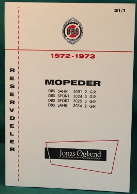 reservdelskat. DBS 3001 - 3034