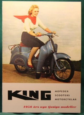 broschyr, KING mopeder & mc 1956