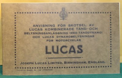 skötselhandbok LUCAS