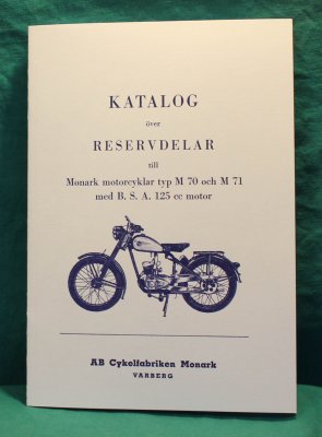 reservdelskat. MONARK M70, M71