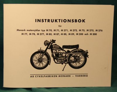 instruk-bok MONARK M70 - M300