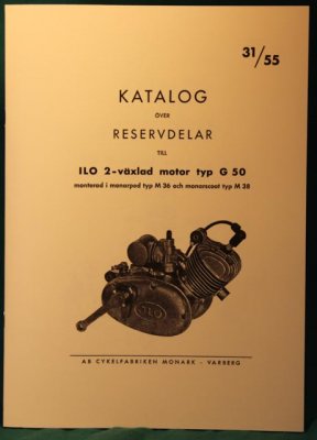 reservdelskat. ILO G50, 1955