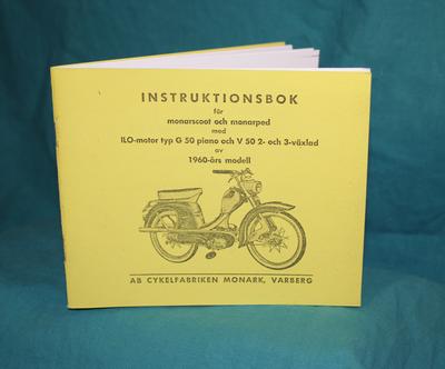 instruk-bok MONARK moped. 1960