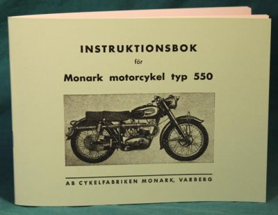 instruk-bok. MONARK M550