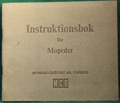 instruk-bok, MCB mopeder 1964