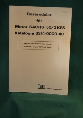 reservdelskat. SACHS 50/3 KFS