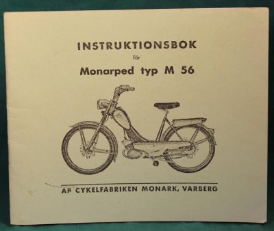 instruktionsbok, MONARK M56