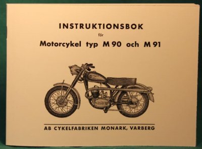 instruk-bok MONARK M90 & M91