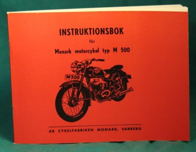 instruk-bok. MONARK M500