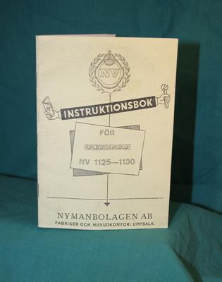 instruk-bok, NV1125 & NV1130