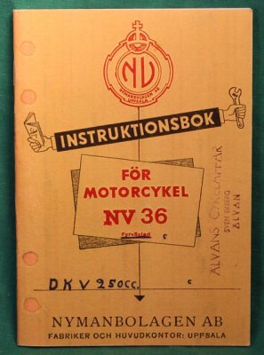 instruktionsbok, NV36, 4-växl.