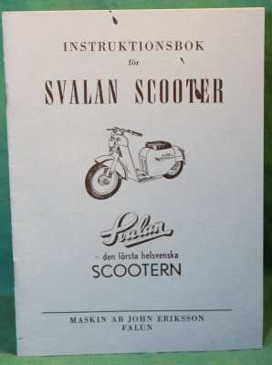 instruktionsbok, SVALAN SCOOTER